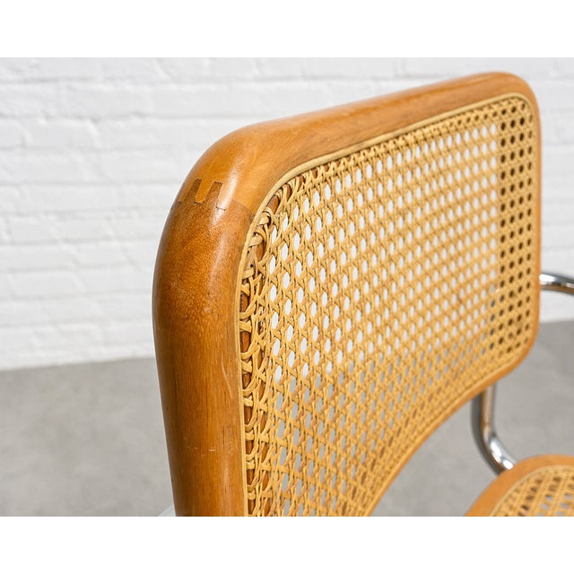Marcel Breuer Cesca Styled Mid Century Modern Dining Chairs, a Pair For Sale - Image 9 of 11