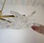 1990s Mid Century Modern Murano Glass and Brass Chandelier For Sale - Image 13 of 15