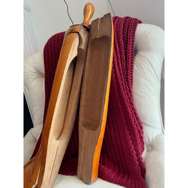 Wood Vintage Wood English Riding Boot Trees Handmade Henry Maxwell, London For Sale - Image 7 of 12