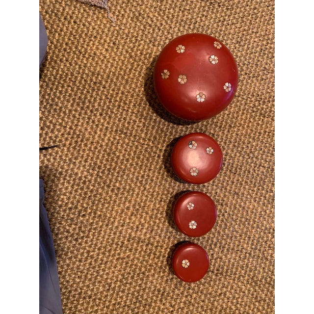 1950s Vintage 1950s Japanese Nesting Bowls - Set of 4 For Sale - Image 5 of 8