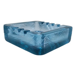 Blue Ashtray by Sergio Asti for Arnolfo di Cambio, Italy, 1970s For Sale