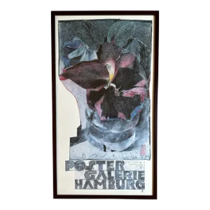 Horst Janssen Signed Poster Galerie Hamburg 1982