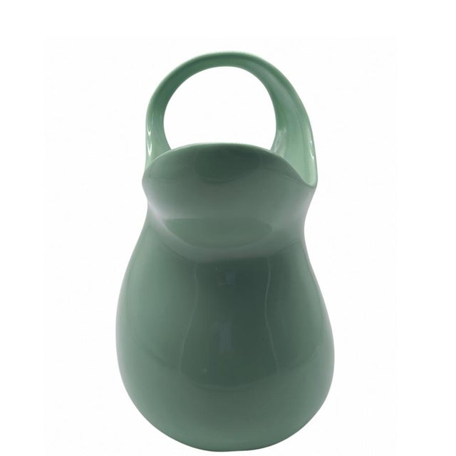 1950s Green Ceramic Vase by Antonia Campi for SCI Laveno, Italy, 1950s For Sale - Image 5 of 9