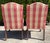 Wood Vintage English-Style Wingback Host Dining Chairs With Cabriole Legs, Pair For Sale - Image 7 of 16