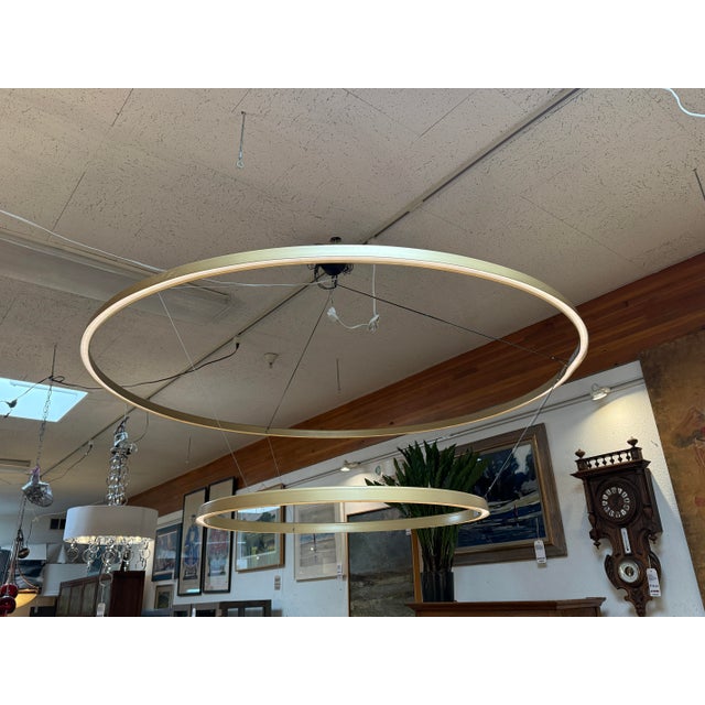 Double Ring Pendant Lighting For Sale - Image 10 of 12