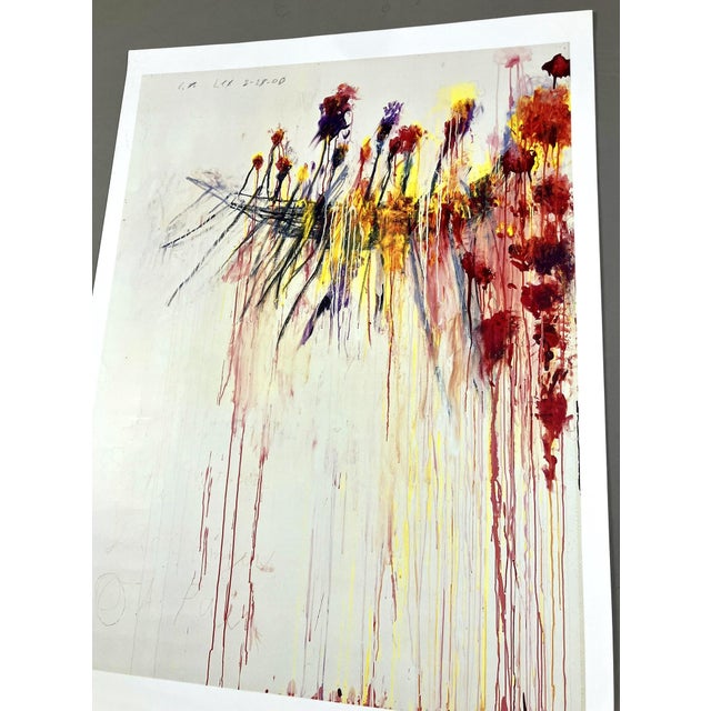 Paper Cy Twombly Coronation of Sesostris Original Paris Exhibition Poster For Sale - Image 7 of 10