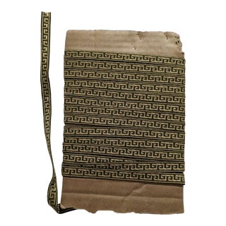 1940s Greek Key Silk Trim- 5.5 Yards For Sale