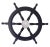 Early 19th Century Nautical Handcrafted 24 Inch Black Wooden Ship Wheel, Home Wall Décor For Sale - Image 6 of 6