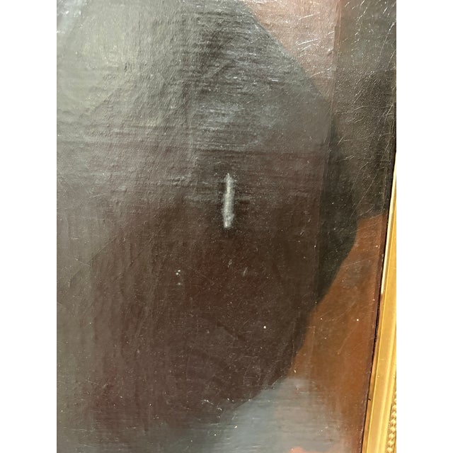 19th‑Century Framed Oil Portrait of a Gentleman Holding Document — Antique Victorian Painting For Sale In New Orleans - Image 6 of 12