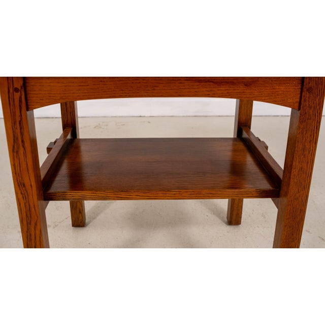 Stickley Mission Oak Tile-Top End Table For Sale - Image 10 of 15