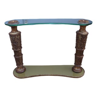 Console Table with Crystal Top by Pier Luigi Colli, 1940s For Sale
