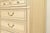 John Widdicomb Style French Regency Louis XVI Cream Lacquered Highboy Dresser, Circa 1960s For Sale - Image 13 of 18
