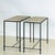 Cream Pair of Narrow 'Diagramme' Travertine End Tables by Design Frères For Sale - Image 8 of 11