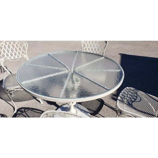 Vintage Outdoor Dining Table and 4 Matching Chairs Chairish