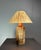 Mid-Century Boho Cork Table Lamp with Raffia Shade in the style of Ingo Maurer, 1970s For Sale - Image 9 of 18