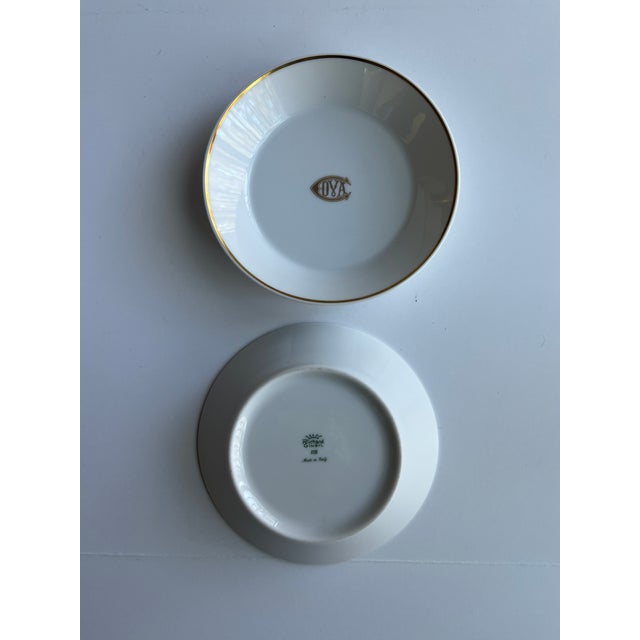 Richard Ginori Cova Club Trinket Dishes Round With Gold Details For Sale - Image 4 of 5