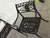 1960s Vintage Star and Dolphin Double Settee Arm Chair Table With Filigree a Set of 3 For Sale - Image 5 of 12
