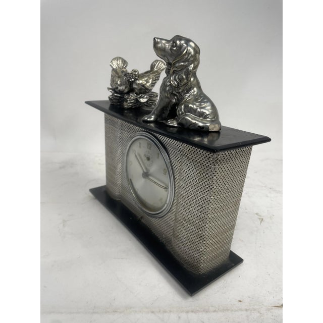 Black Liberty Clock, Italy, 1920s For Sale - Image 8 of 11