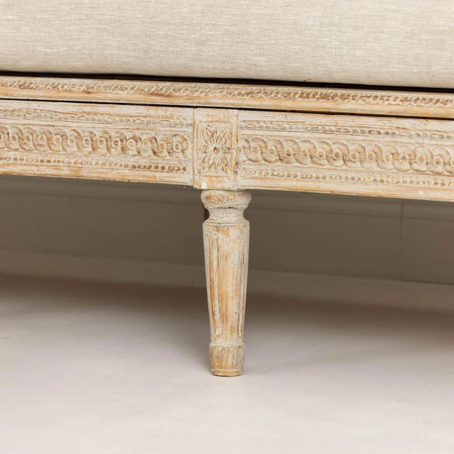 18th Century Swedish Gustavian Period Painted Sofa 'Trägsoffa' For Sale - Image 11 of 12