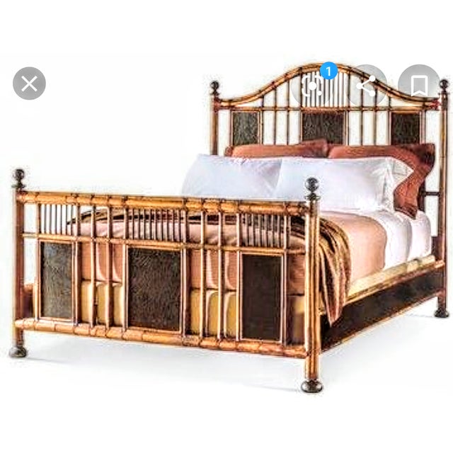 Vintage Milling Road for Baker Reed Bamboo and Wood Regency Queen Poster Size Bed Frame Chairish