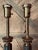 Hollywood Regency Stiffel Hollywood Regency Black Porcelain and Brass Lamps - a Pair For Sale - Image 3 of 9