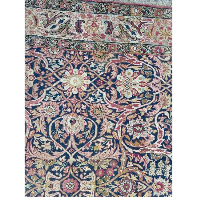 Gray Lavar Kirman Rug, 1890s For Sale - Image 8 of 18