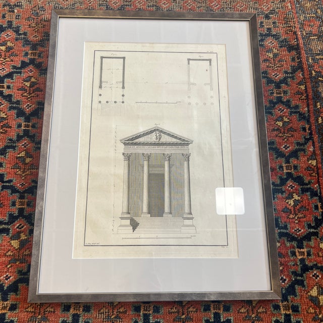 Framed 18th Century Neoclassical architecture Print