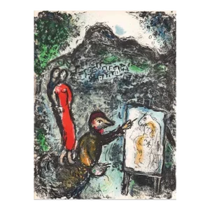 1972 Marc Chagall Near St Jeannet Original Lithograph