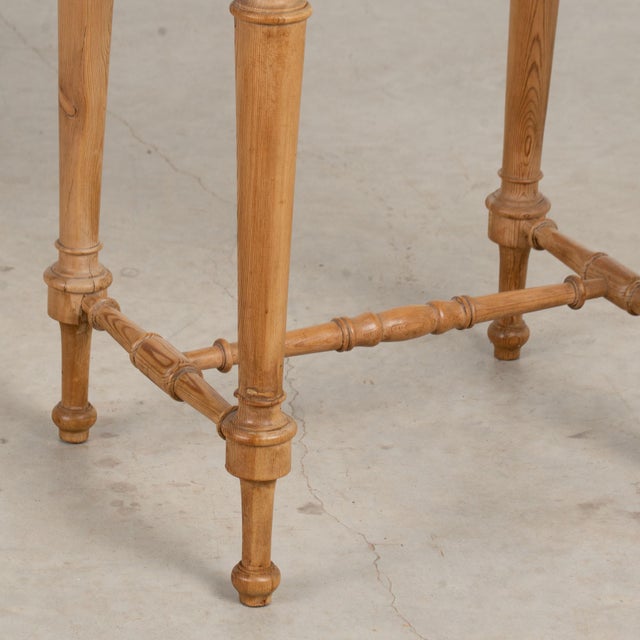 Early 20th Century Small Danish Pine Side Table With Drawer For Sale - Image 13 of 14