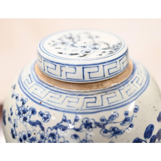 Chinese Blue and White Porcelain Urns Nanking Temple, Set of 2 For Sale - Image 6 of 7