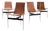 T-Chair by Katavolos, Kelley and Littell for Icf De Padua, 1960s, Set of 6 For Sale