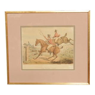 Antique English Aquatint 'The Wrong Sort', After Henry Thomas Alken For Sale