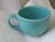 1990s Homer Laughlin China Intro 1986 Fiesta Turquoise Jumbo 18 Oz Mug / Planter Cup Usa Oven Safe, Microwave Safe, Dishwasher Safe Discontinued Piece For Sale - Image 5 of 6