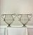 Pair of large Neoclassical style wrought iron half round wall planters, early 20th century. Incredibly versatile...