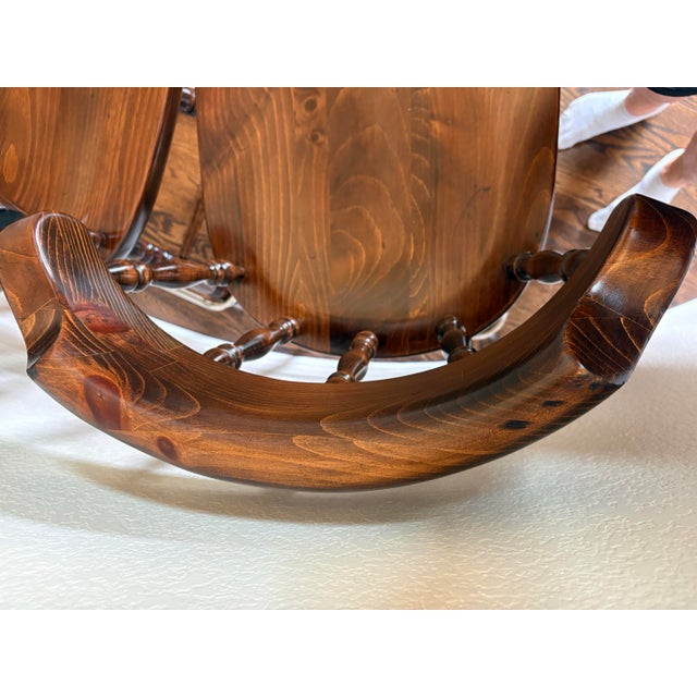Vintage Ethan Allen Old Tavern Swivel Bar Stools, Model 12-9505 – Pair For Sale - Image 10 of 12