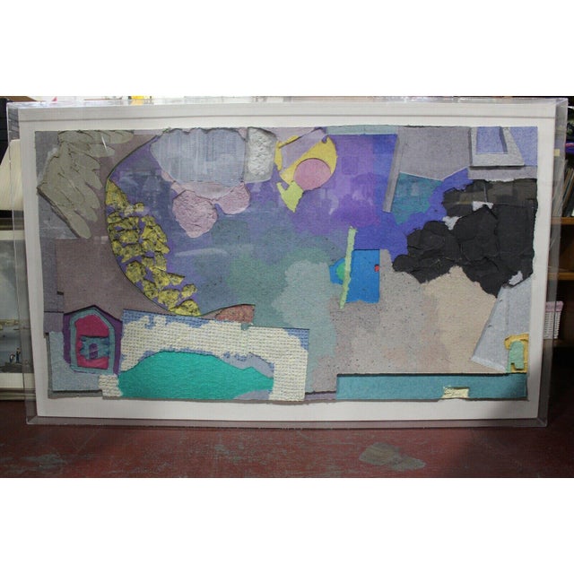 Experience the Captivating World of Tom Ballo: "Crescent with Black" - A Stunning Abstract Expressionist Masterpiece Step...