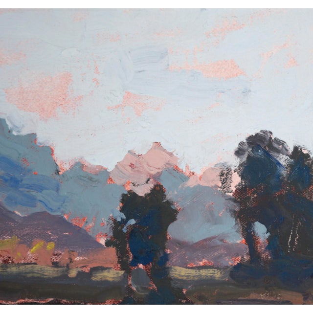 Sunset at Grand Teton National Park - Plein Aire Landscape in Oil on Board Vibrant plein aire landscape by Thomas Bradshaw...