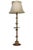 1960s Hollywood Regency Brass Floor Lamp with Shade For Sale