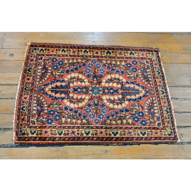 Early 20th Century Vintage Sarouk Rug For Sale - Image 10 of 11