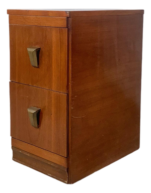 Vintage American Modern Two-Drawer Nightstand