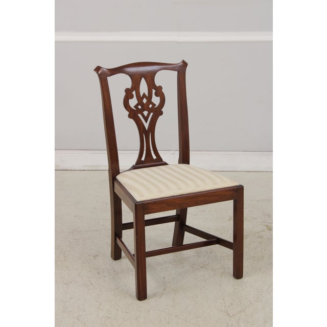 Set of 6 Henkel Harris Mahogany Dining Chairs For Sale - Image 11 of 18