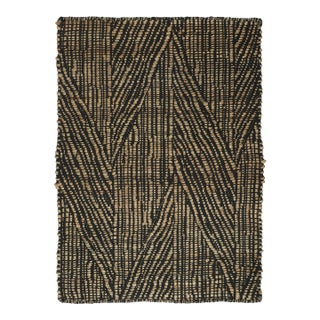 Contemporary Geometric Jute Chevron Gift-Sized Rug by Rug & Kilim, India For Sale