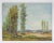 Blue Vintage Continental Impressionist Landscape Painting For Sale - Image 8 of 8