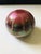 R C Iridescent Burgundy Paperweight For Sale - Image 4 of 4