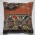 Tribal Traditional Orange Brown Persian Rug Pillow For Sale - Image 4 of 5