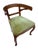 Walnut Tub Chair with Pied-De-Biche Legs, 1890s For Sale - Image 4 of 6