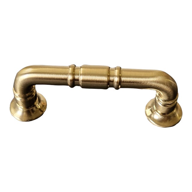 1990s Kent Brass Drawer Pull 3 Inch For Sale