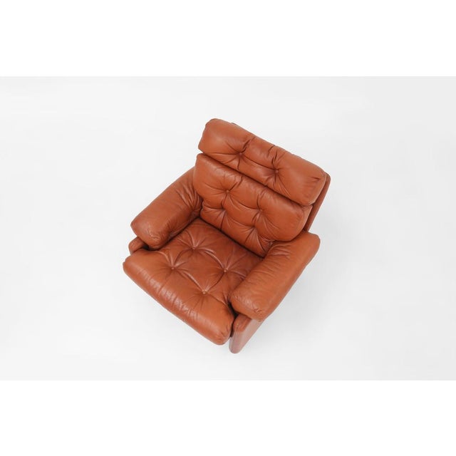 Coronado Lounge Chair in Brown Leather by Tobia Scarpa for B&B Italia, Italy, 1960s For Sale - Image 10 of 17