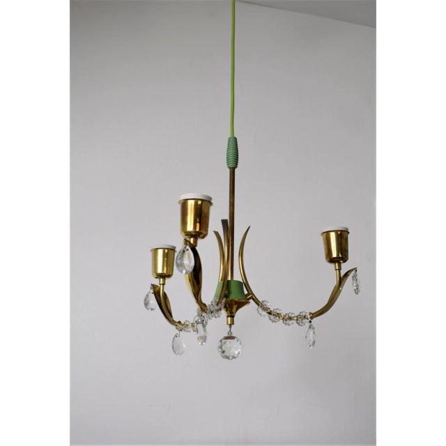 1950s Austrian Ceiling Lamp from Rupert Nikoll, 1950s For Sale - Image 5 of 7