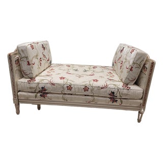 Late 20th Century Custom Louis XV Fully Upholstered Extendable Daybed by Stark For Sale